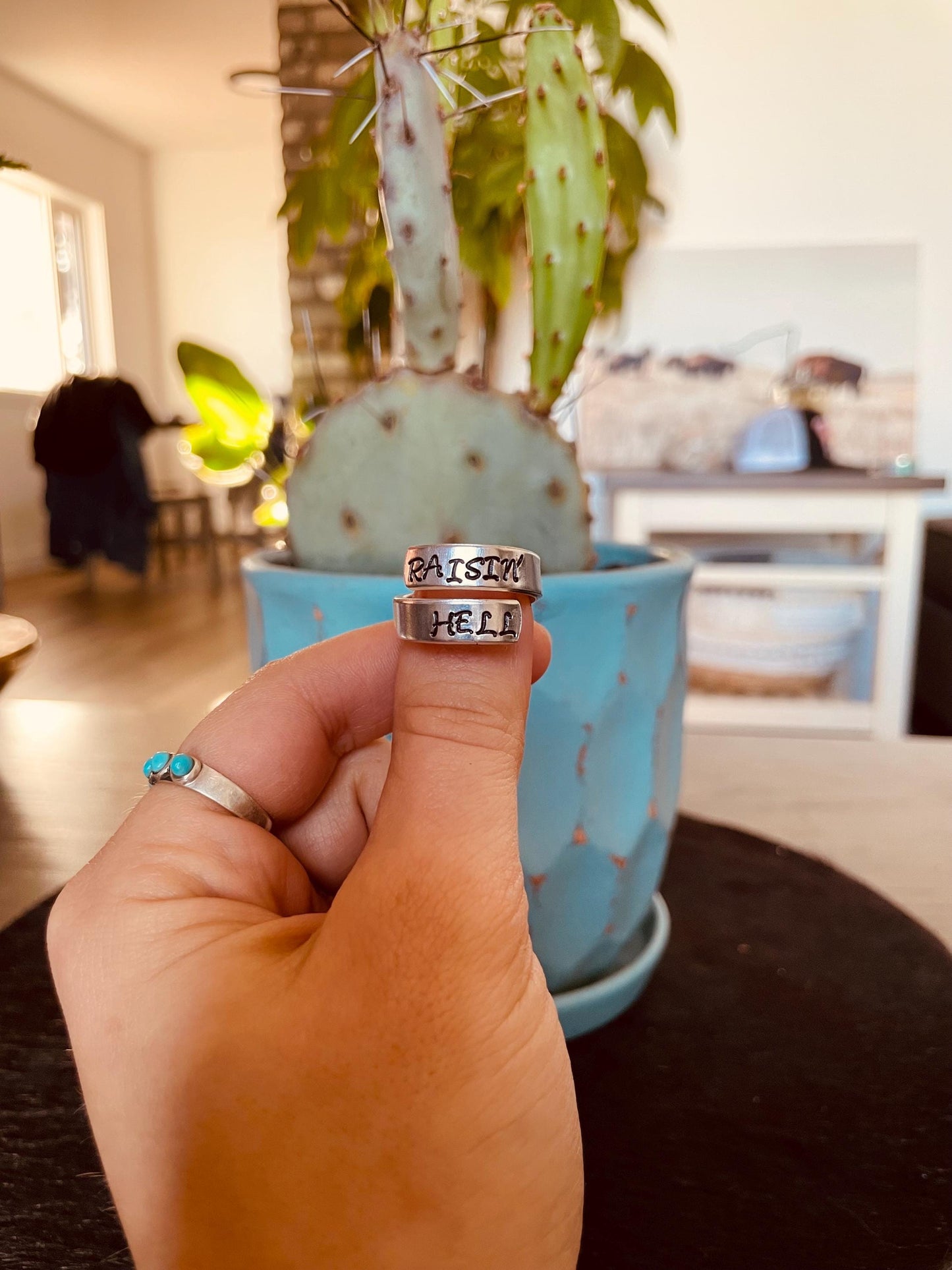 Raisin’ Hell - Stamped Ring