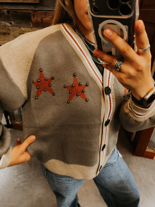 Studded Star Cardigan