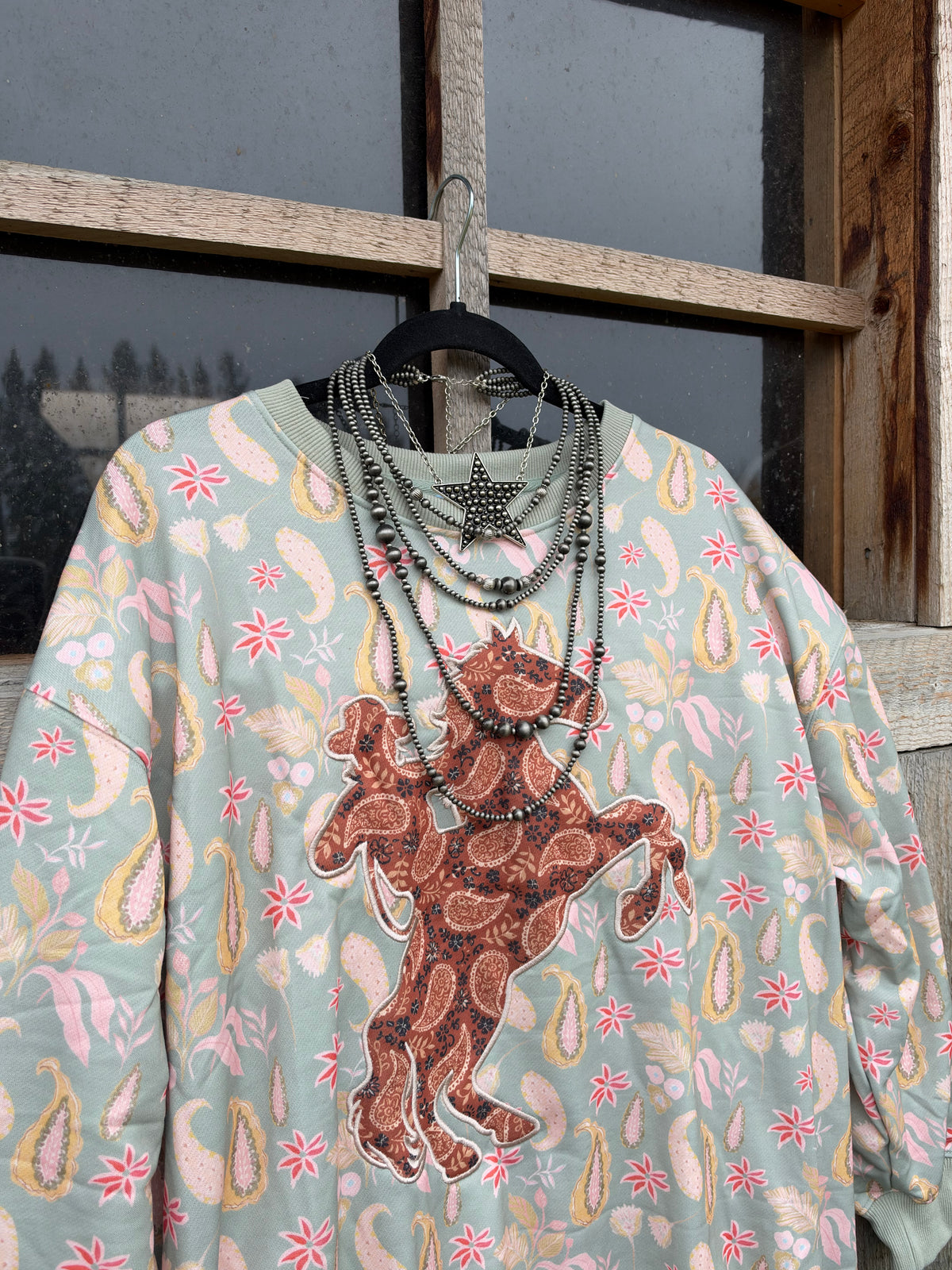 Paisley Bronc Crewneck