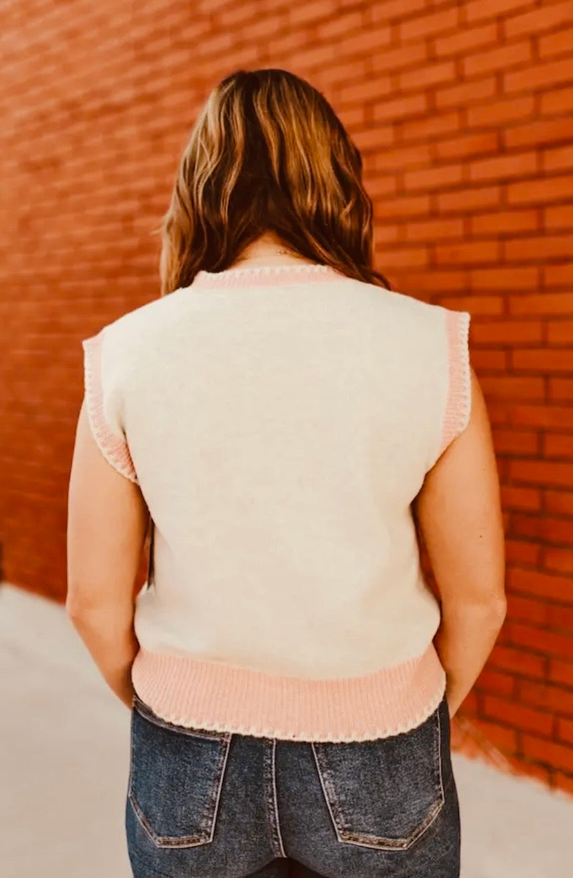 Pink Bronc - Sweater Vest