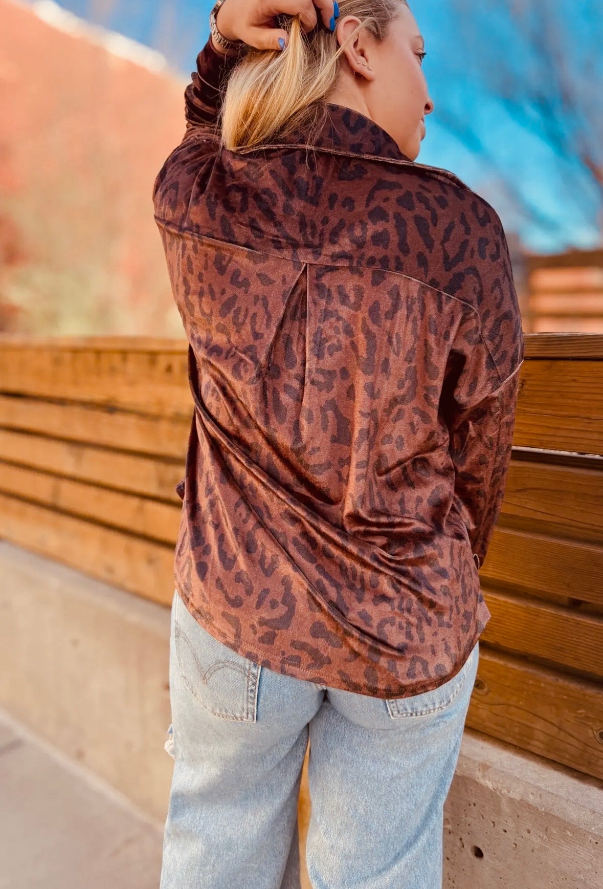 Leopard Lady - Button Up