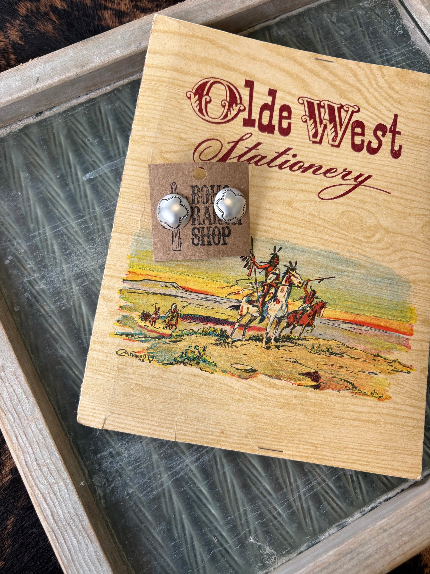 FAUX Western Star Earrings