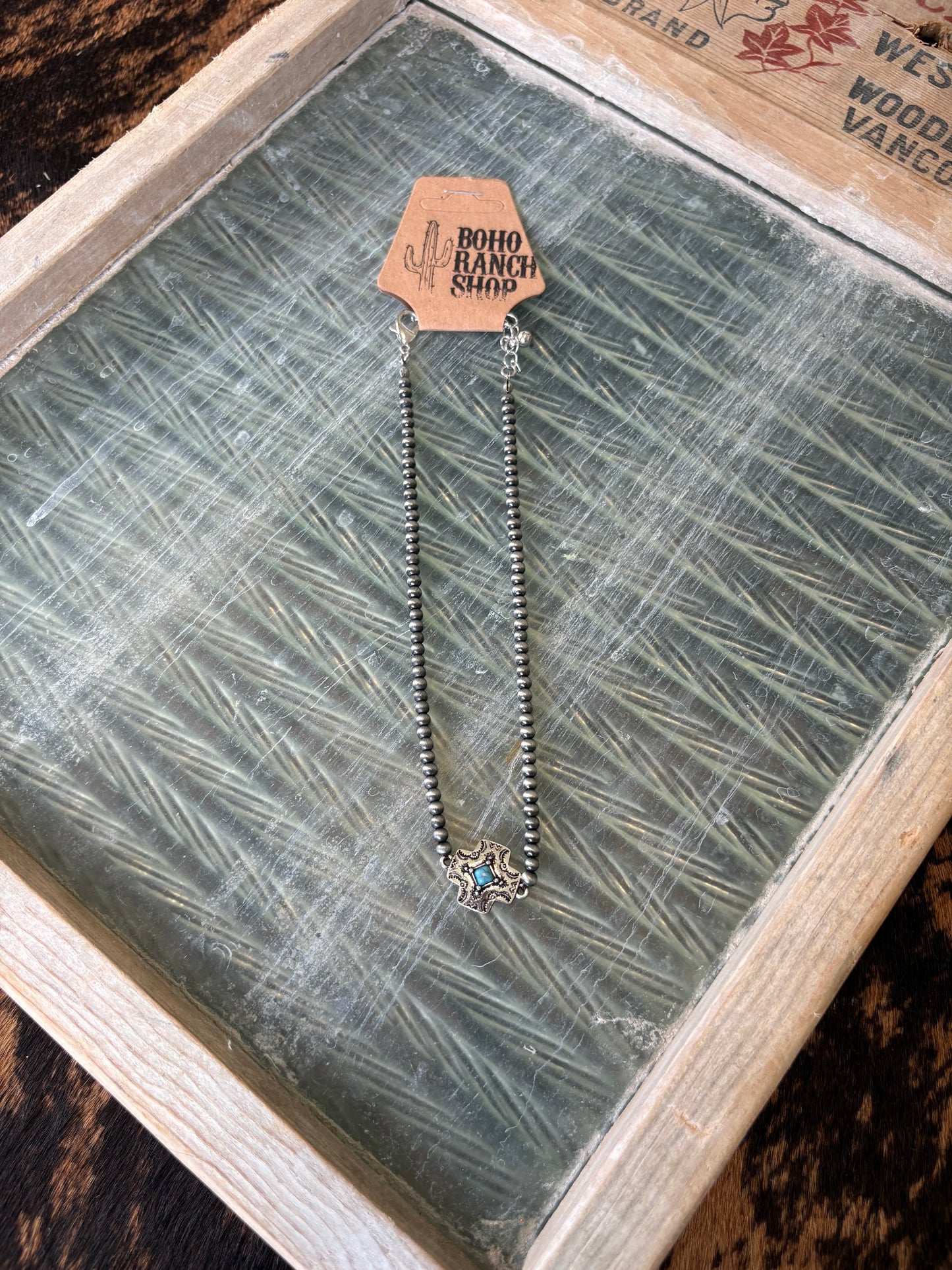 FAUX Navajo Cross Necklace