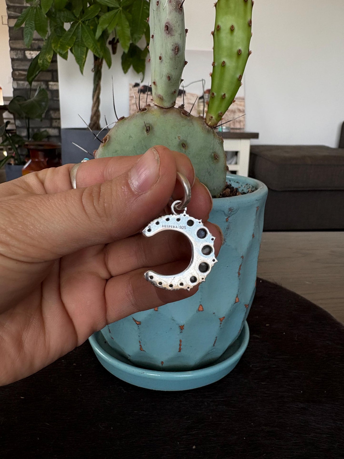 White Buffalo Moon Pendant