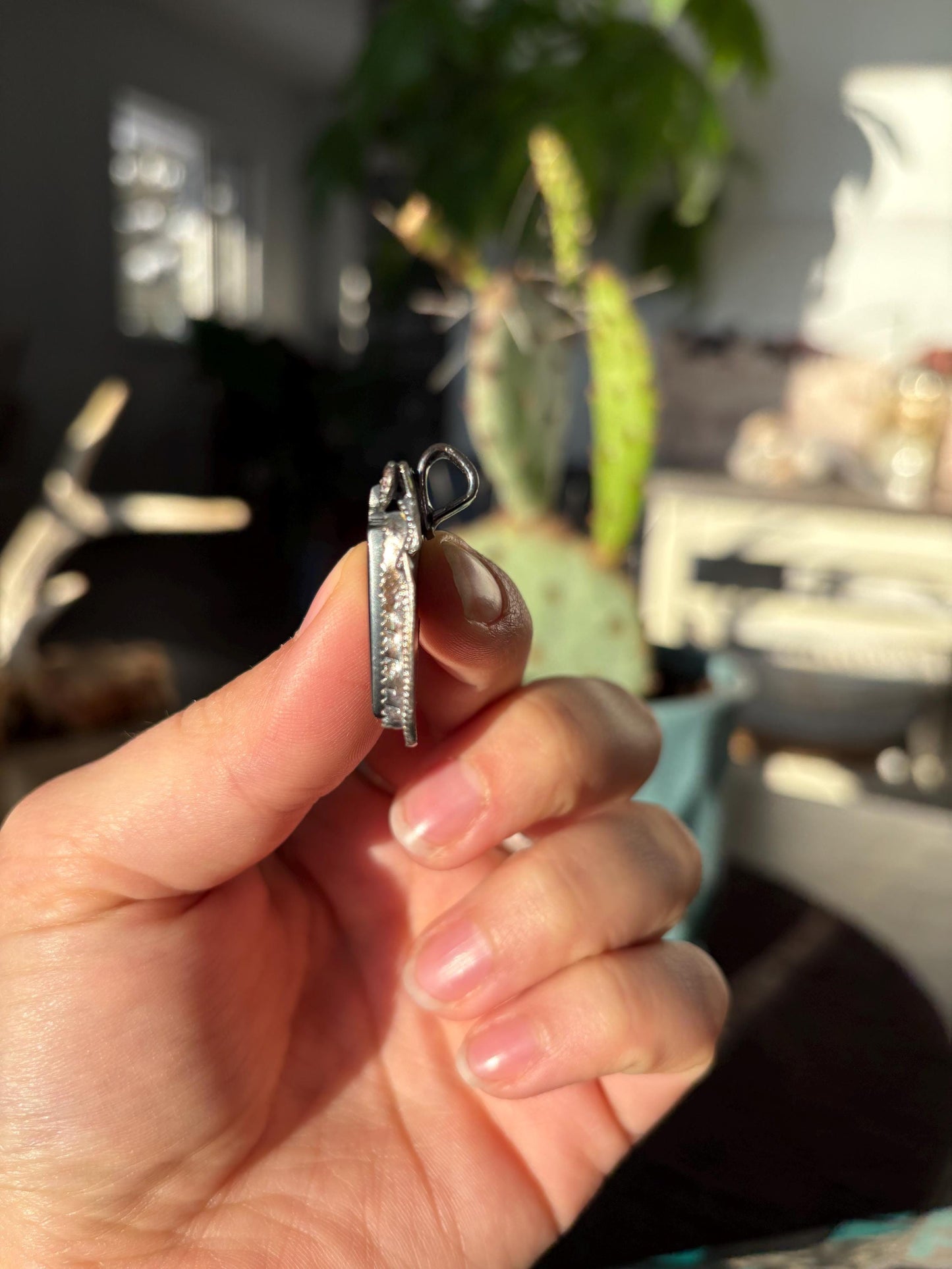 Black Onyx Lightning Bolt - Pendant