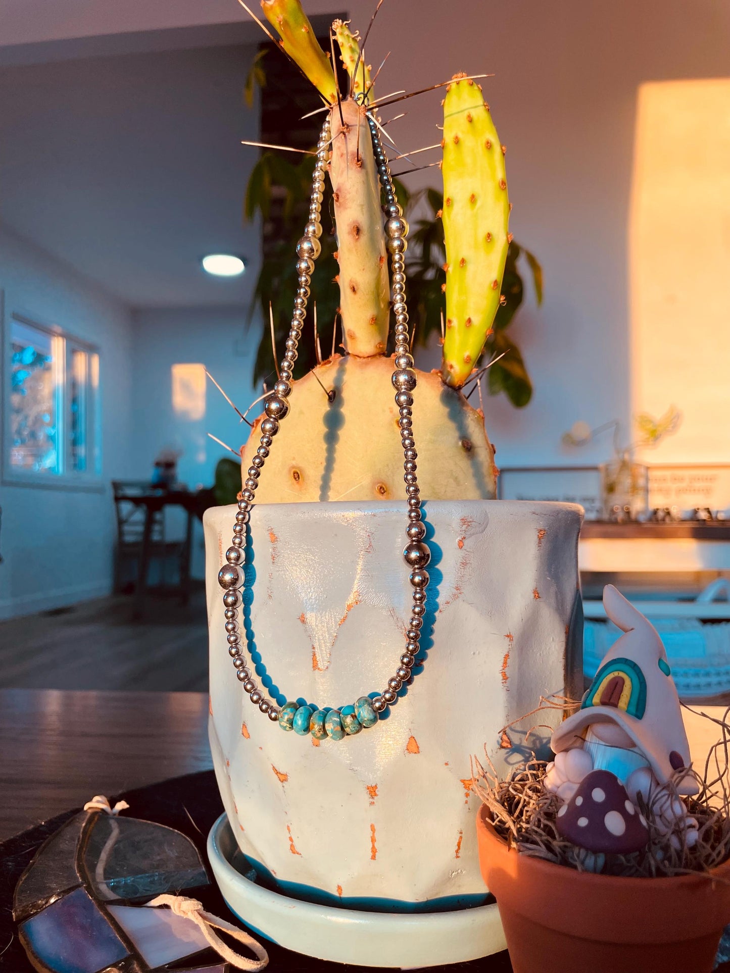 Turquoise Bar - Necklace