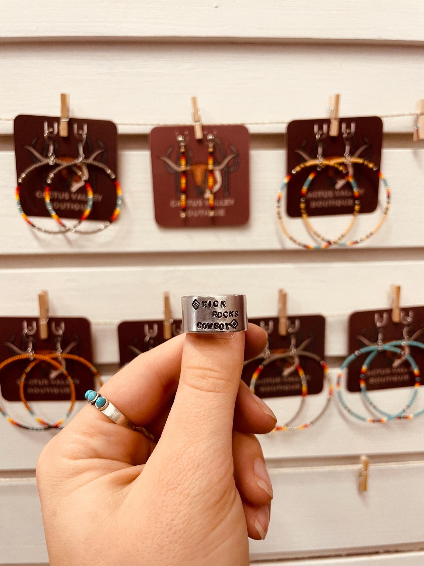 Kick Rocks Cowboy - Stamped Ring