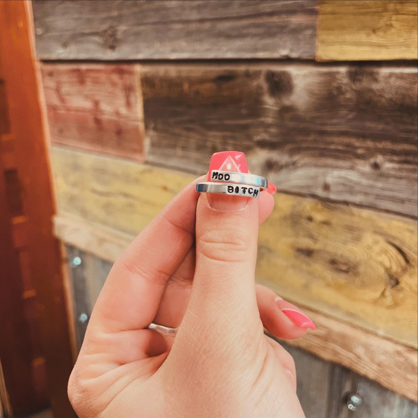 Moo B*tch - Stamped Ring