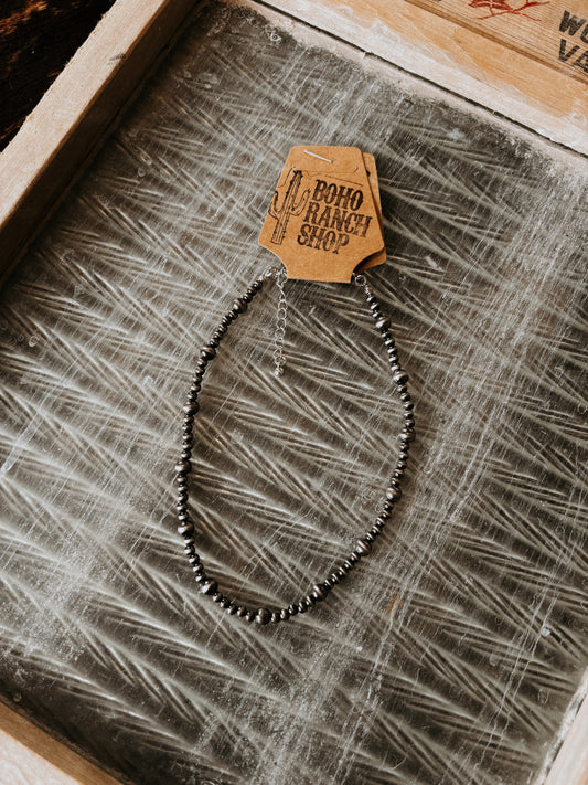 FAUX Graduated Navajo Pearl Choker