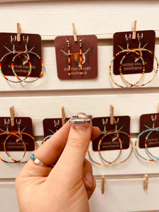 Yee Haw - Thin Wrap Ring