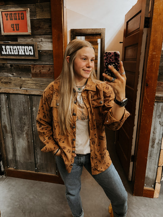 Boot Scootin’ - Corduroy Shacket
