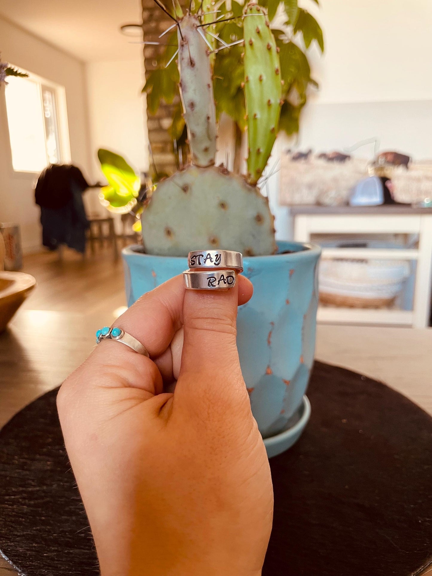 Stay Rad - Stamped Ring