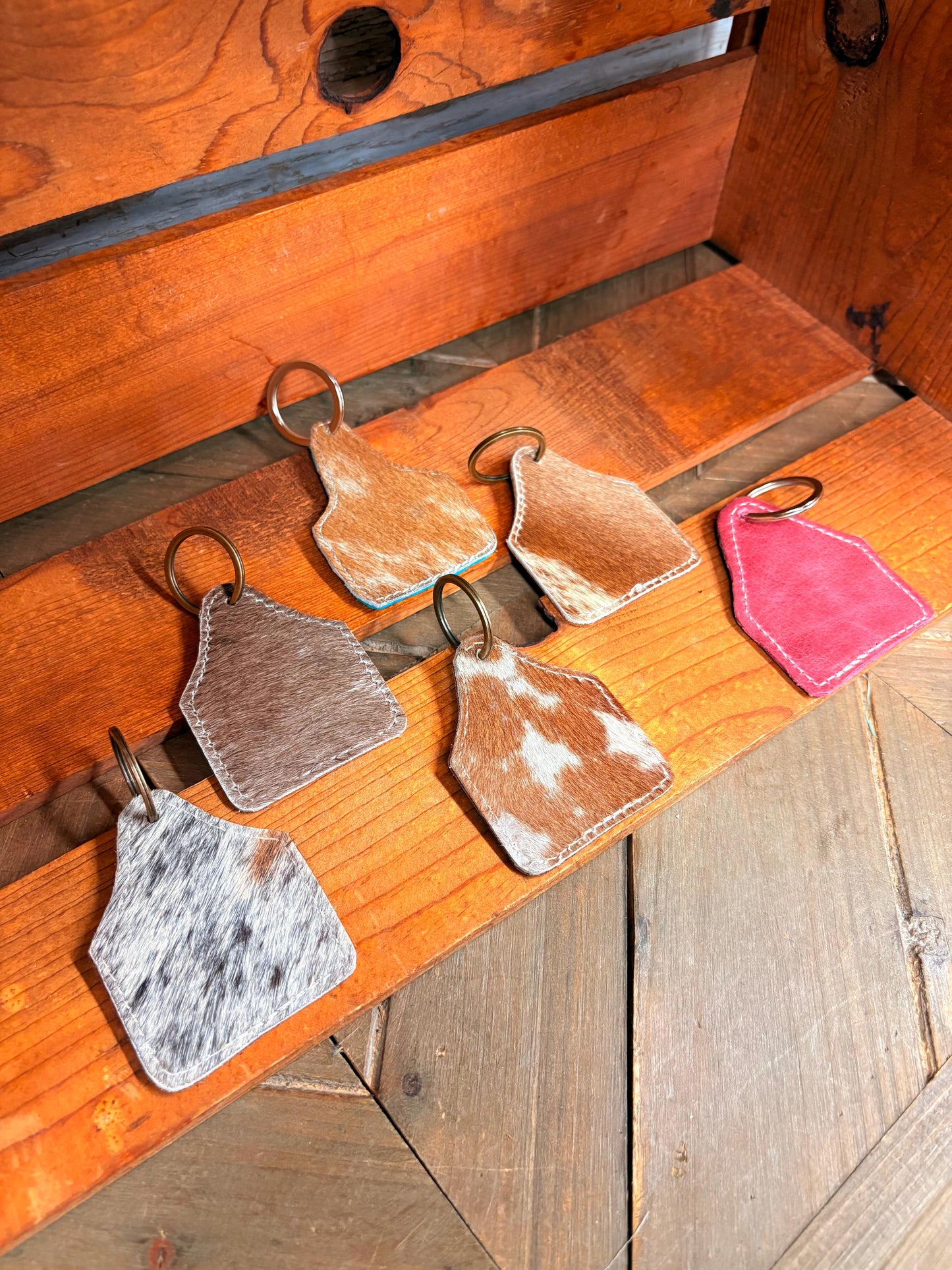 Leather & Cowhide - Keychain