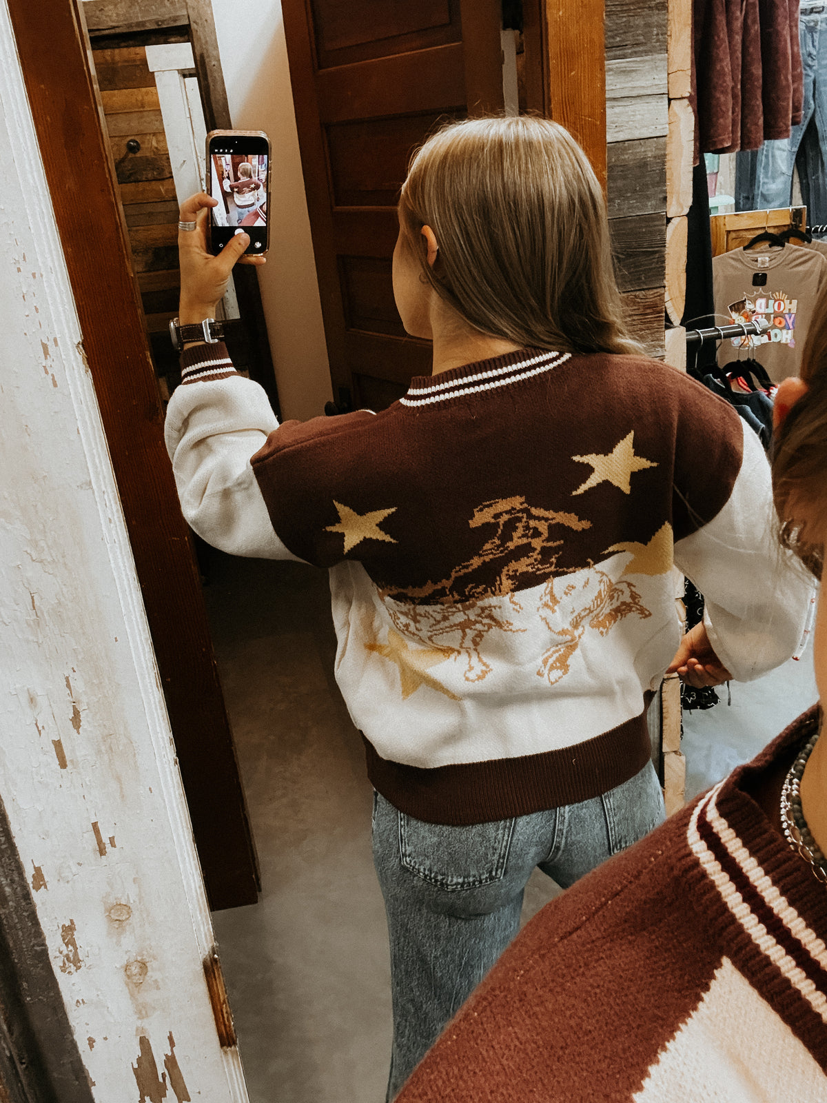 Western Patch Cardigan