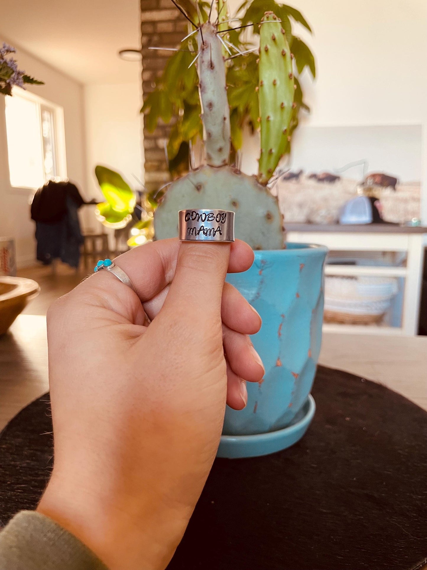 Cowboy Mama - Stamped Ring