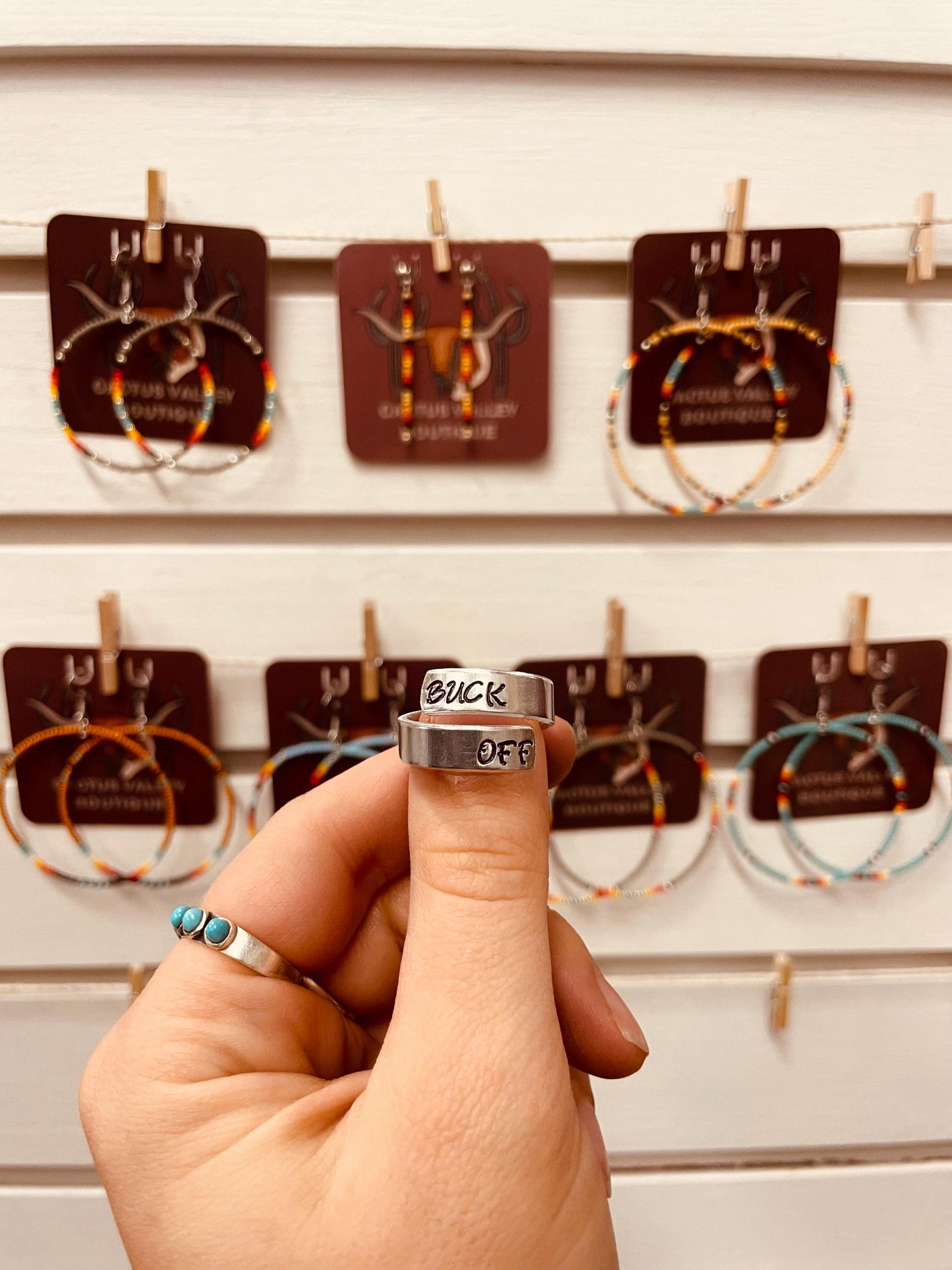 Buck Off - Stamped Ring