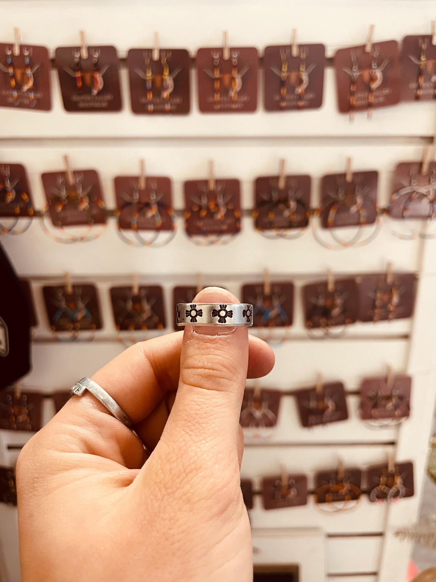 Navajo Sun - Stamped Ring