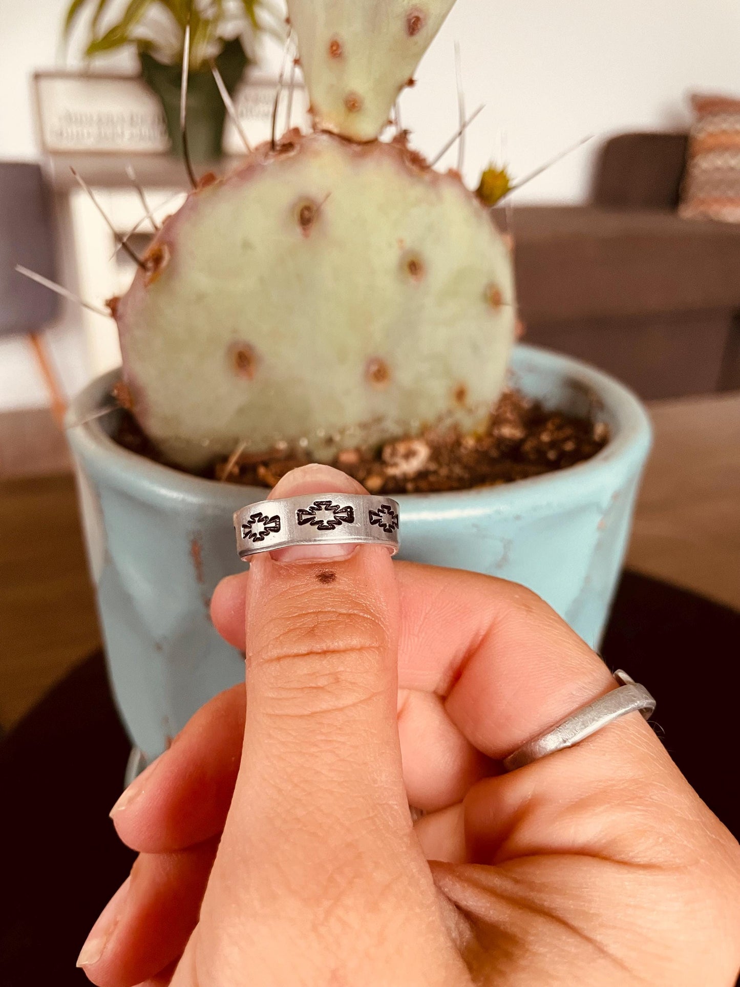 Aztec - Stamped Ring