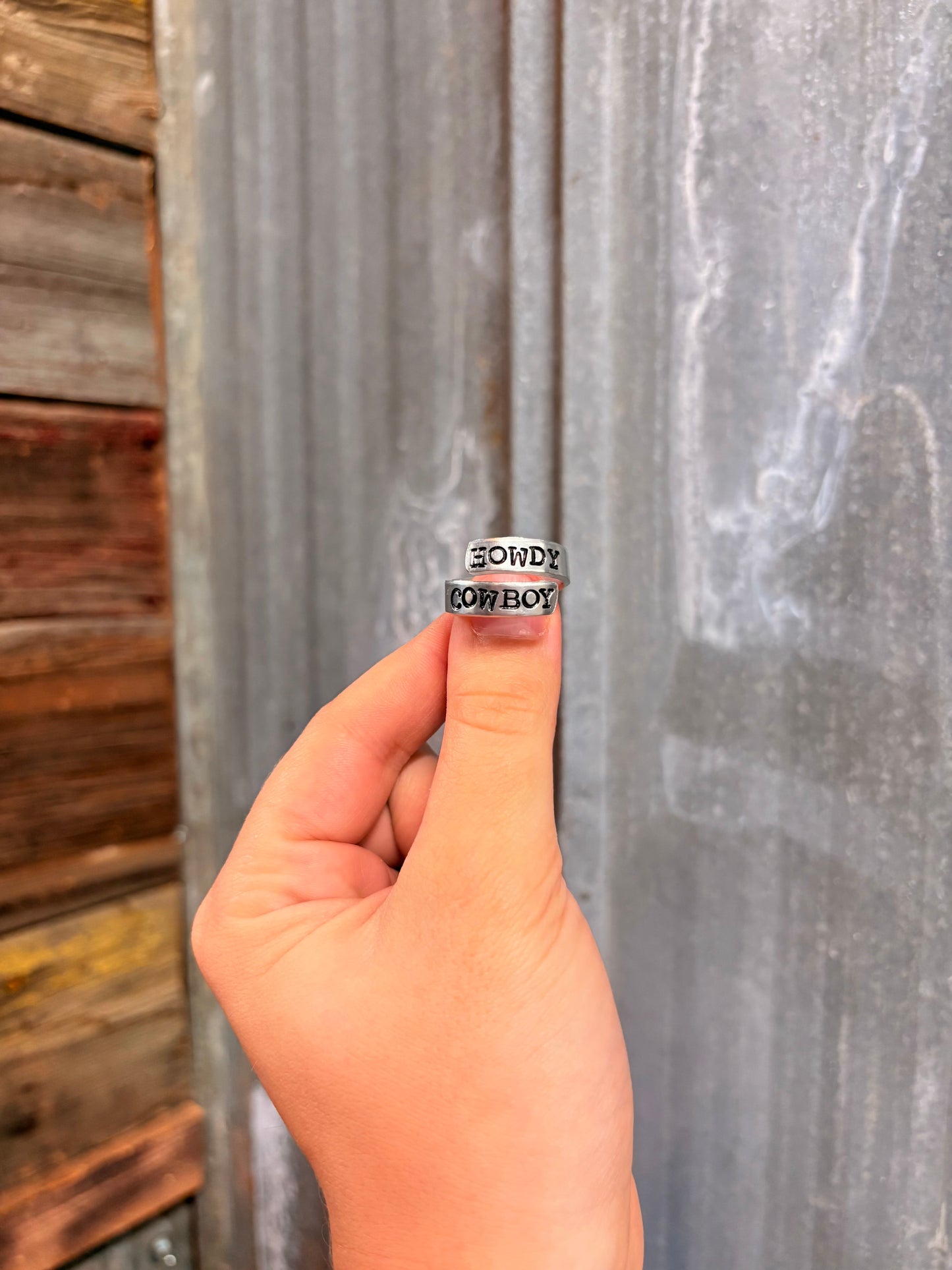 Howdy Cowboy - Stamped Ring