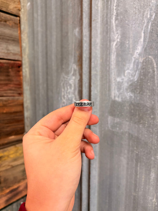 Yee Haw - Stamped Ring
