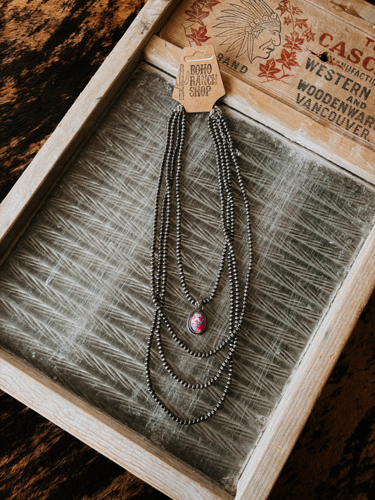 FAUX 4 Layer Navajo Pearl & Pink