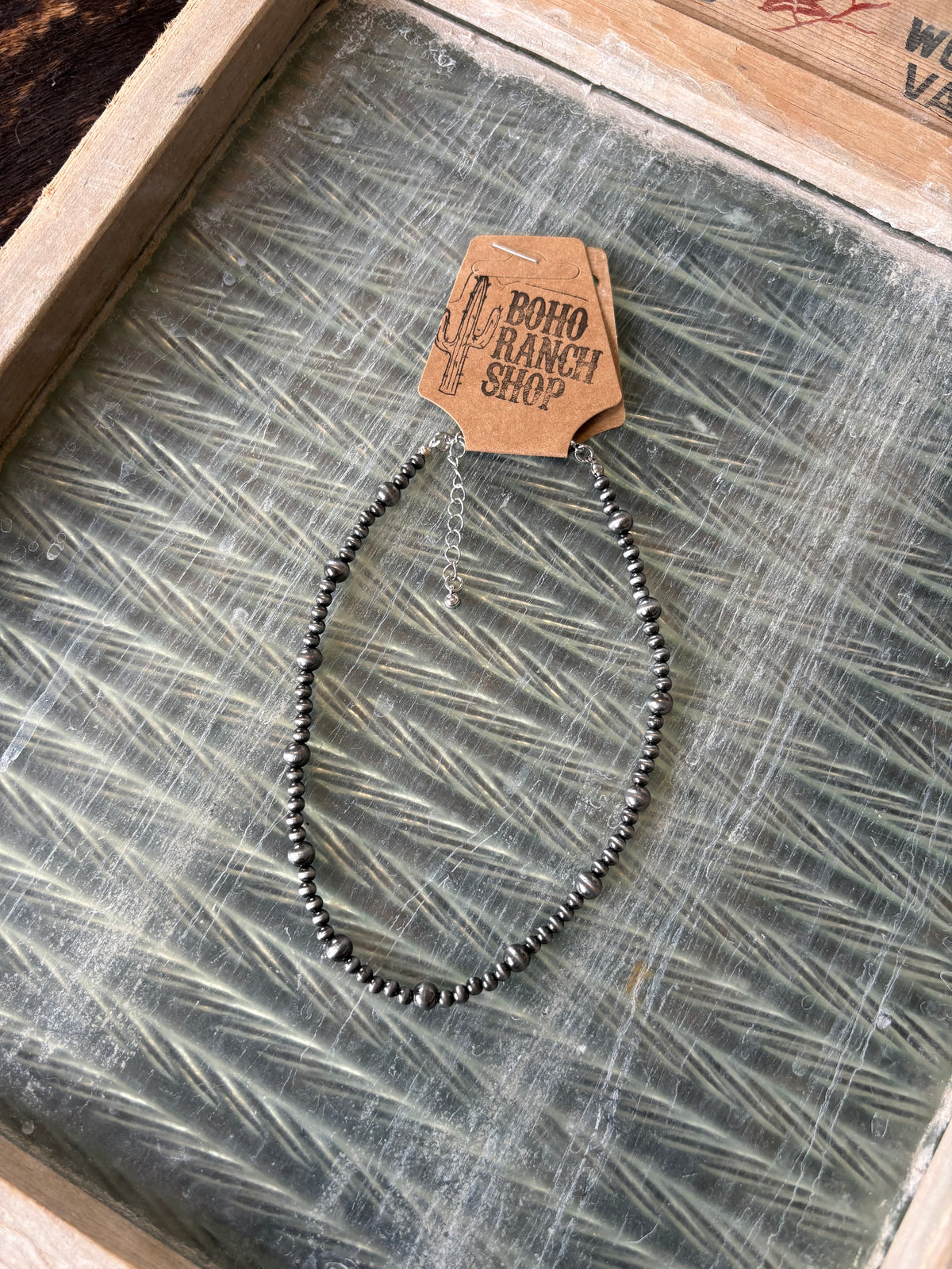 FAUX Graduated Navajo Pearl Choker