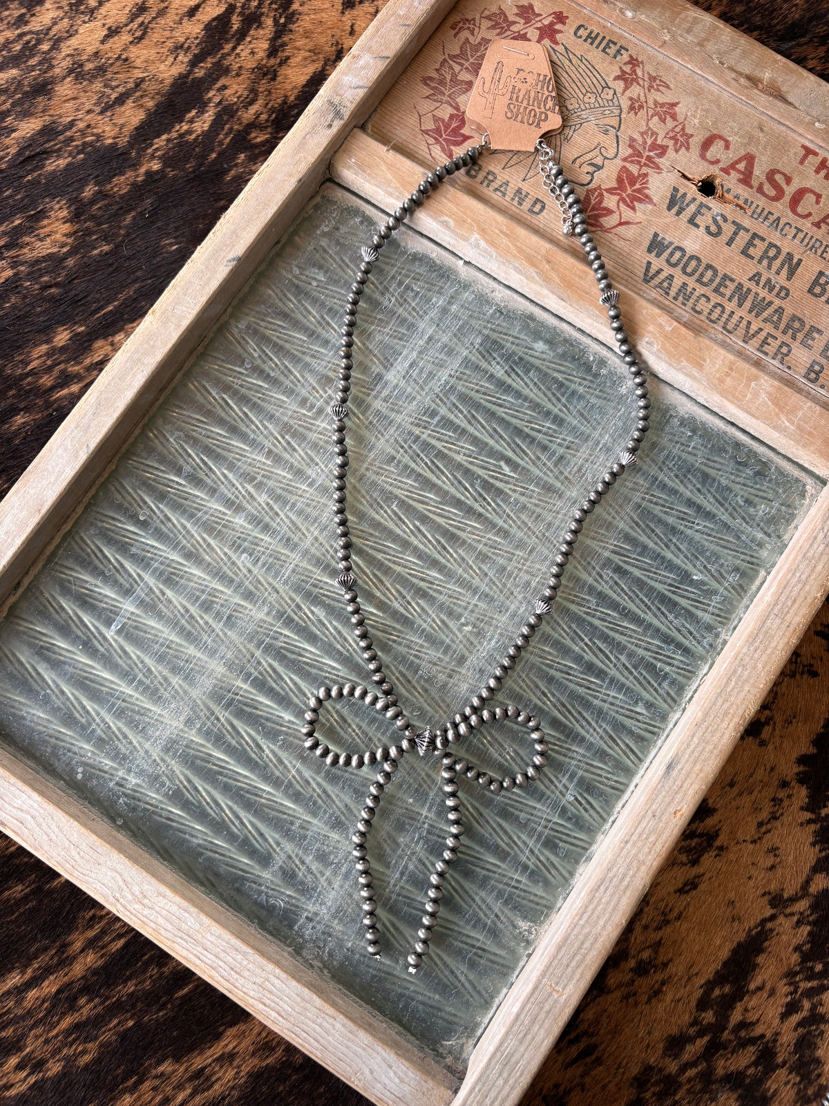 FAUX Navajo Pearl Bow Necklace
