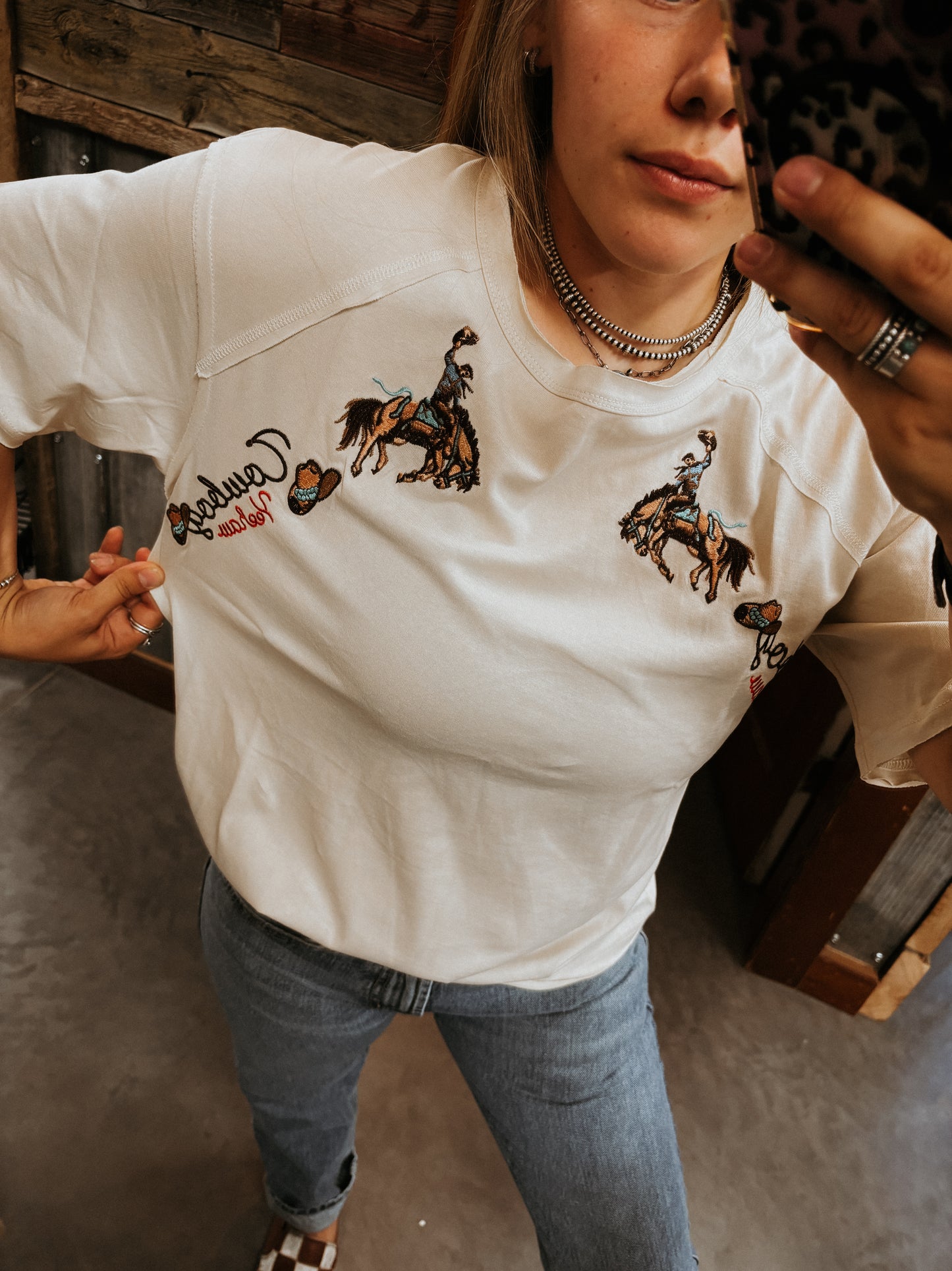 Short Round Bronc Tee