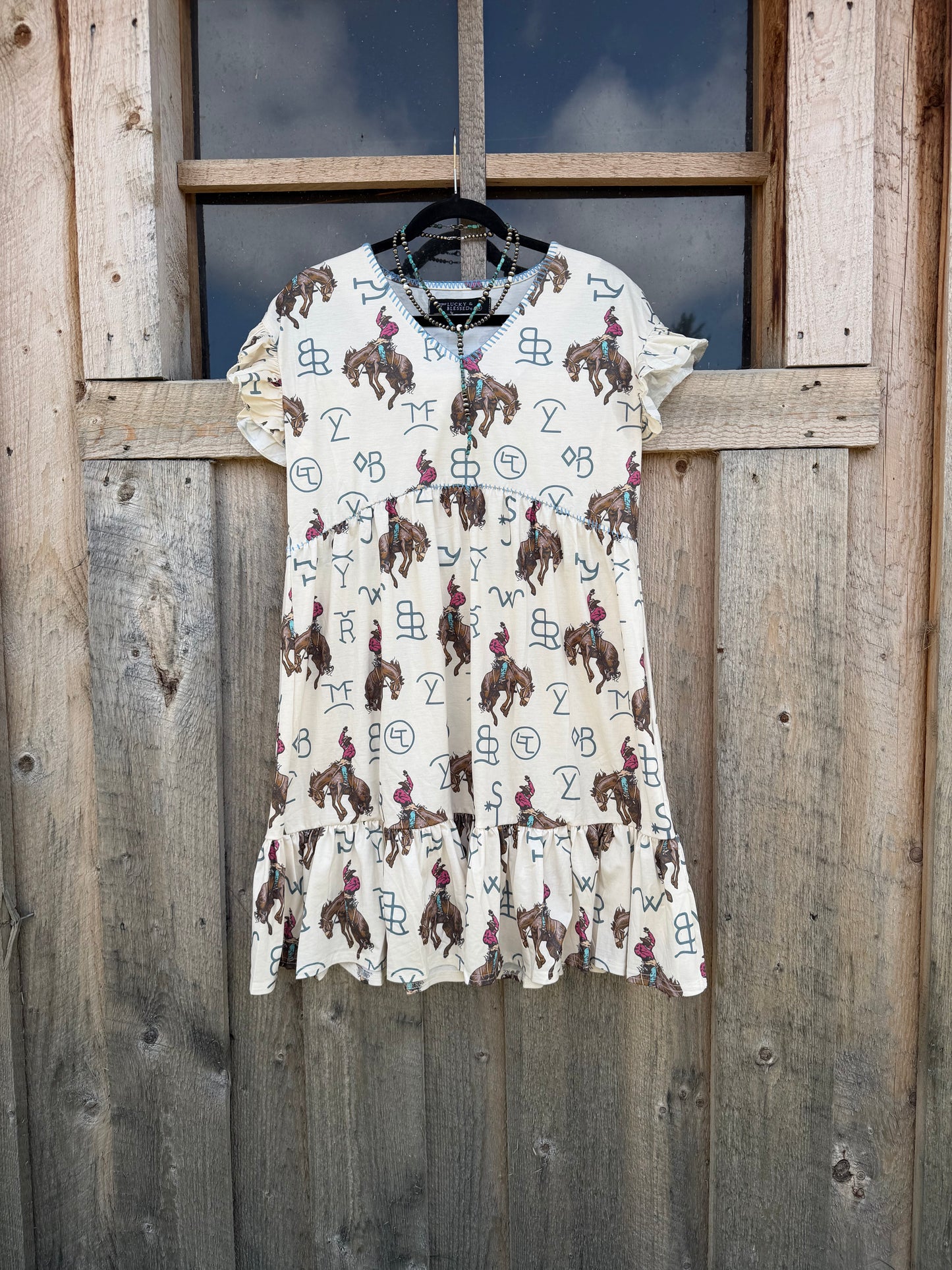 Kicking Cowboy Branded Dress
