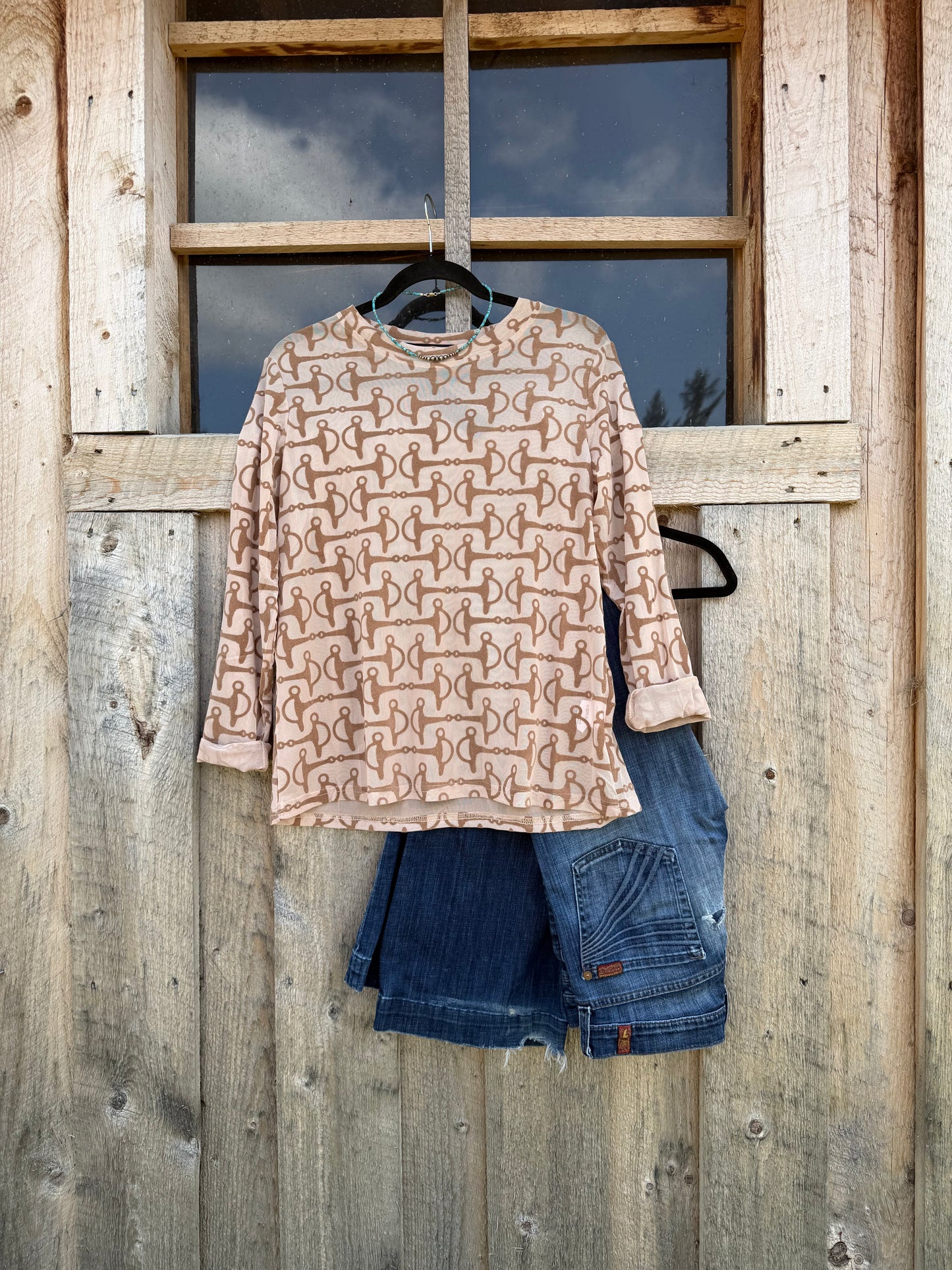 Shanked Bit Mesh Top
