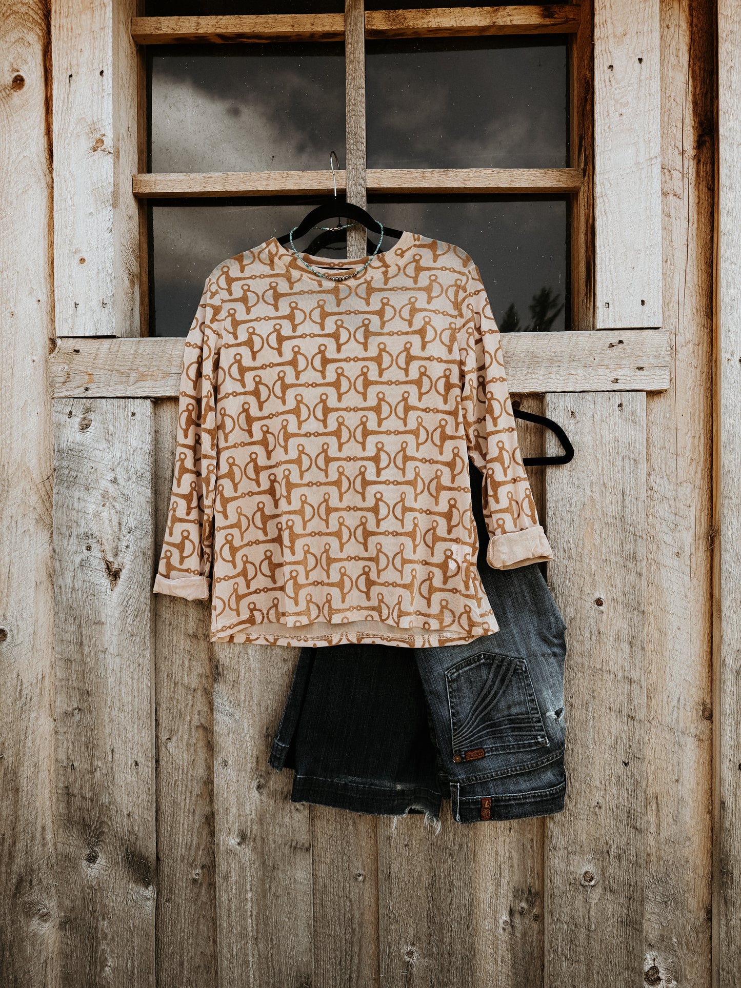 Shanked Bit Mesh Top