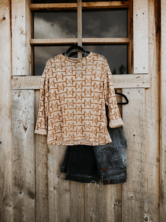 Shanked Bit Mesh Top