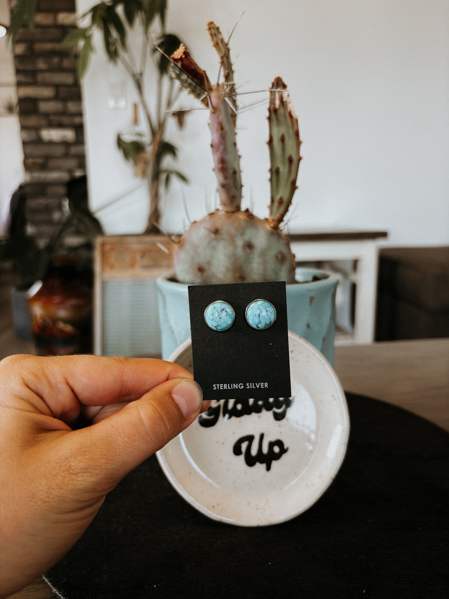 Kingman Turquoise Studs