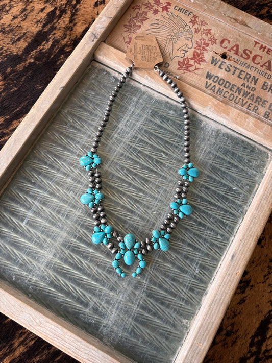 FAUX Turquoise Squash Necklace