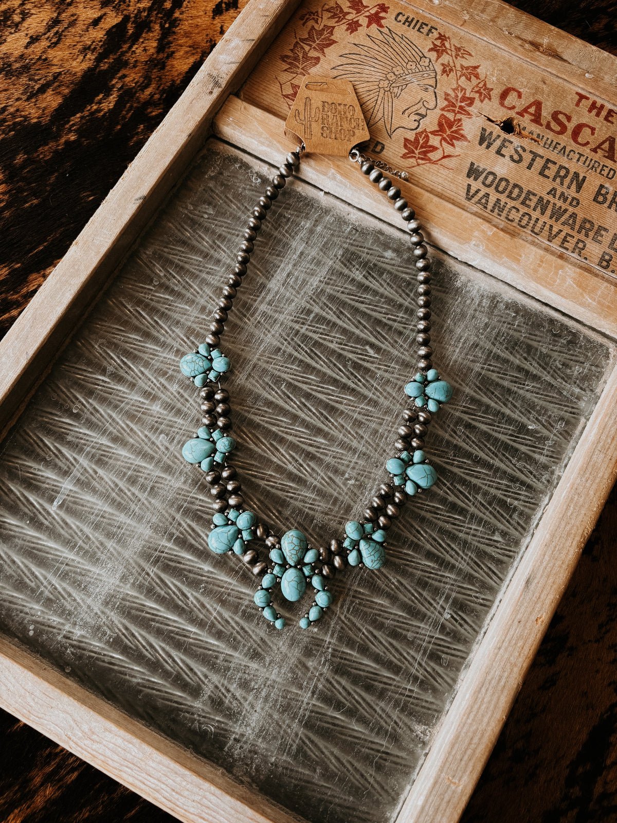 FAUX Turquoise Squash Necklace