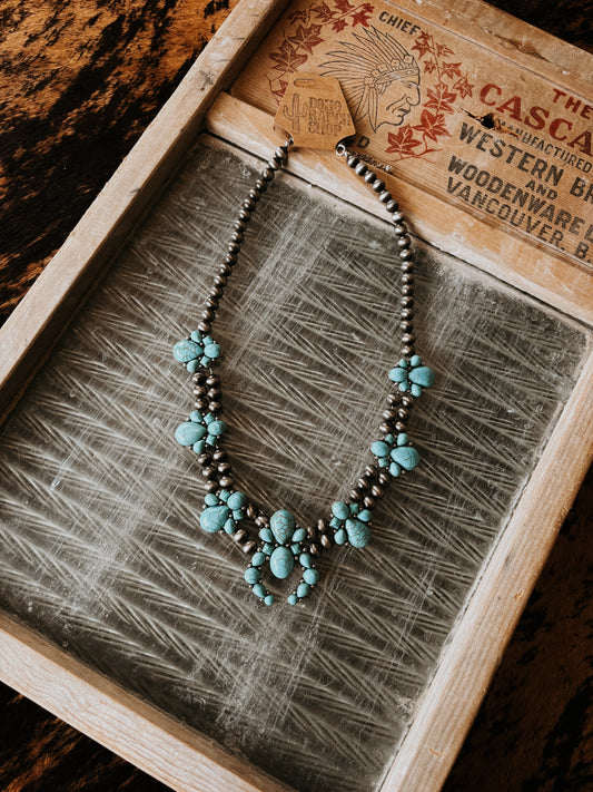 FAUX Turquoise Squash Necklace