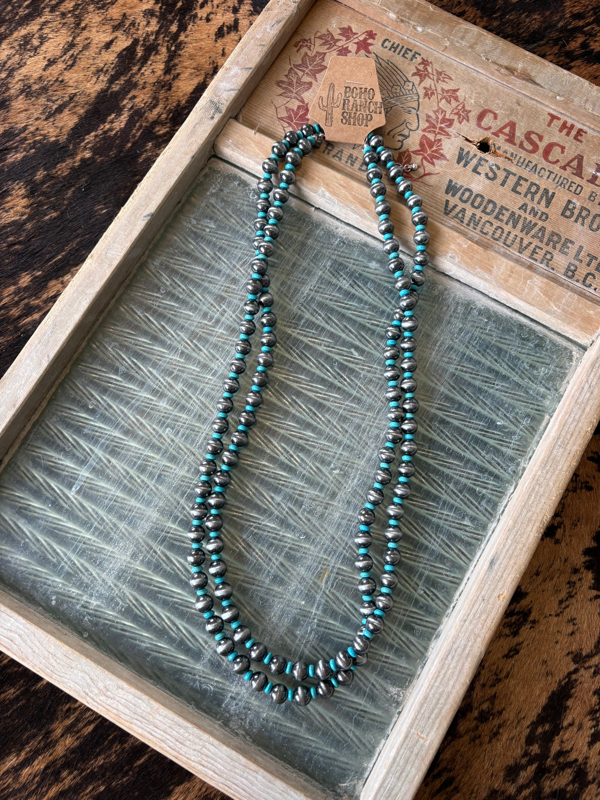 FAUX Navajo Style & Turquoise Necklace