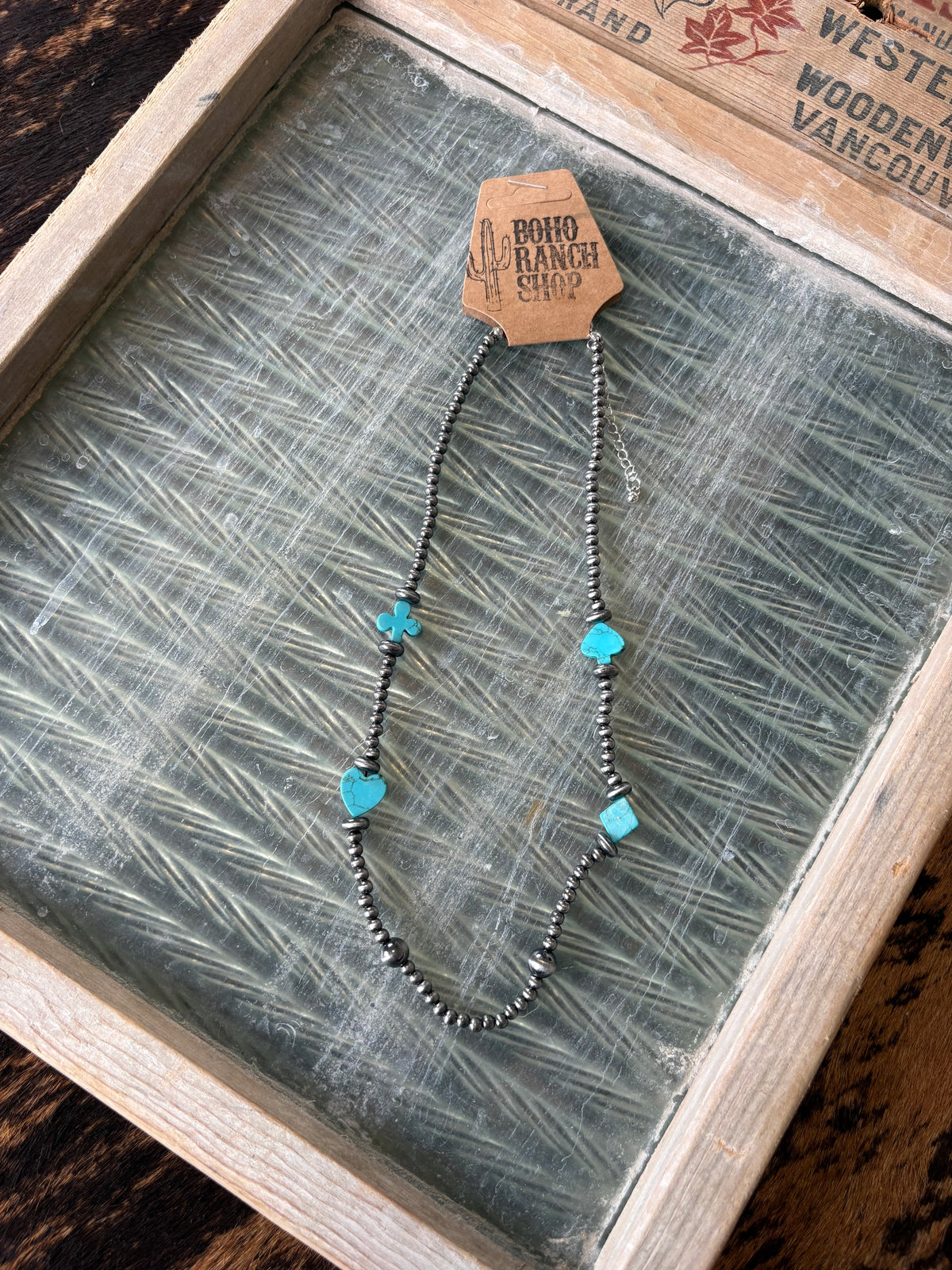 FAUX Navajo Suits Necklace