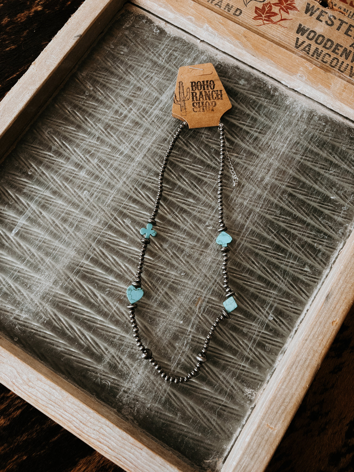 FAUX Navajo Suits Necklace