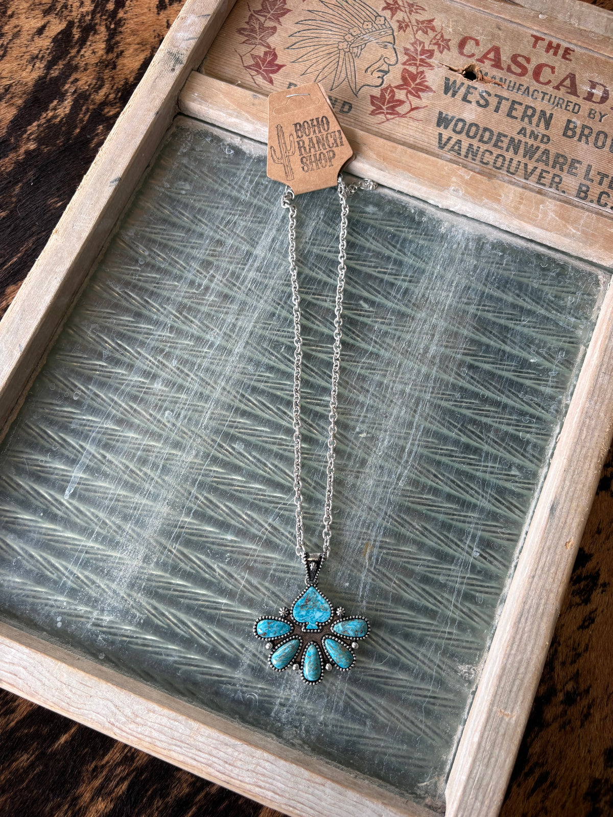 FAUX Western Spade Necklace
