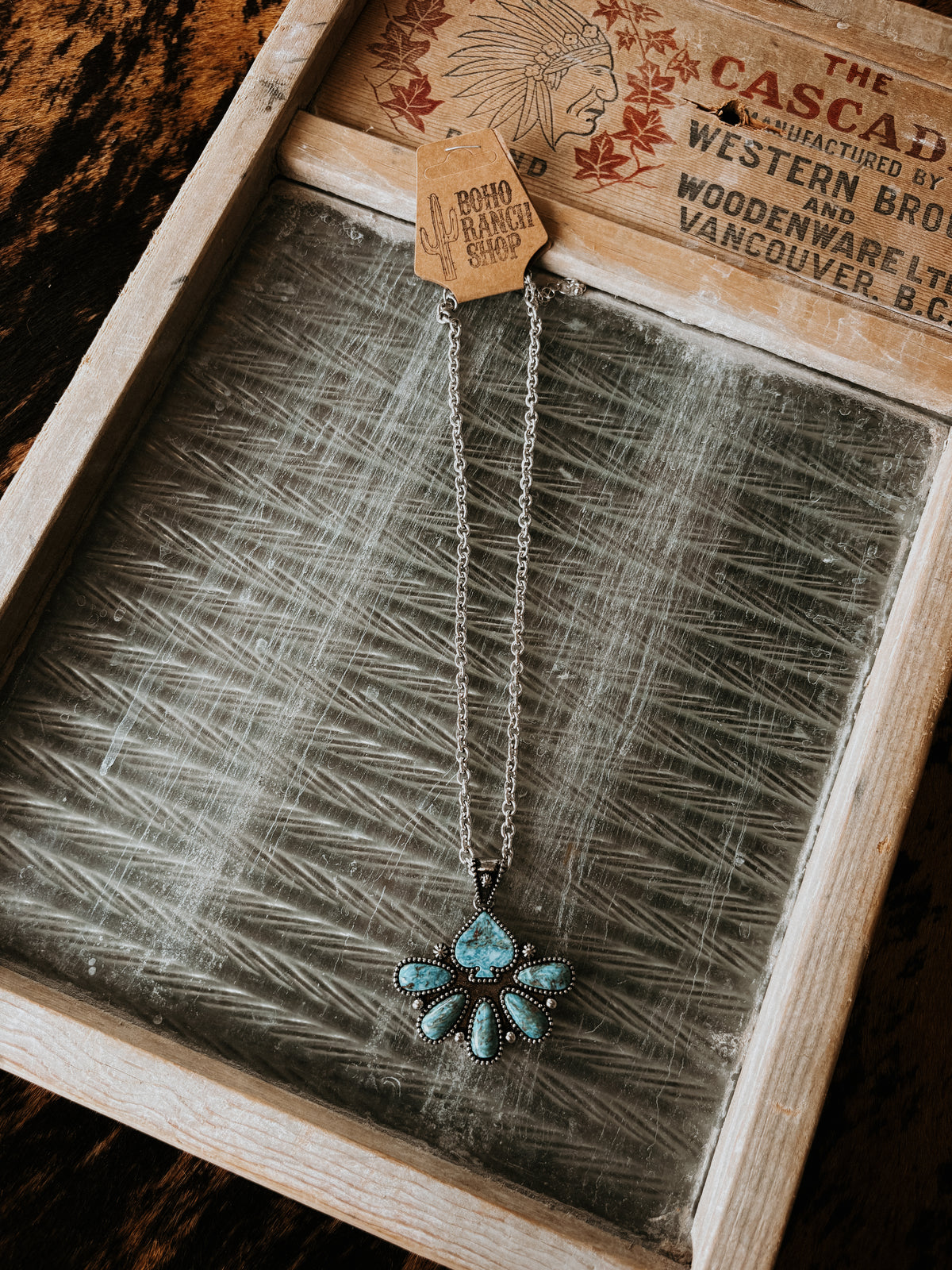 FAUX Western Spade Necklace