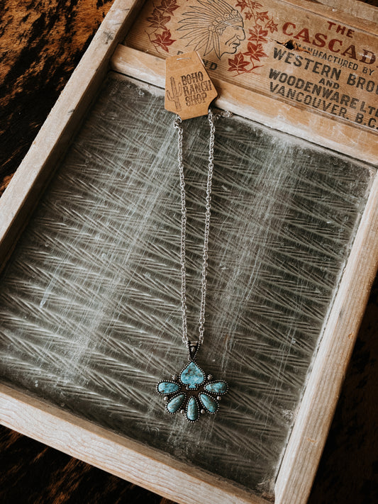 FAUX Western Spade Necklace