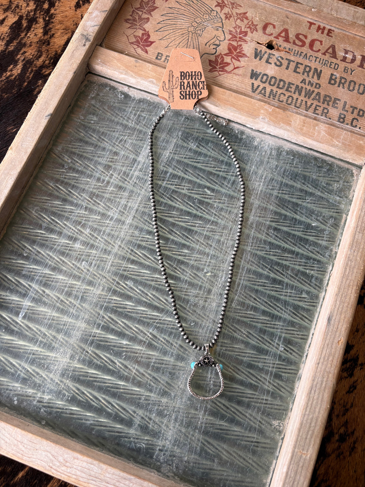 FAUX Groovy Stirrup Necklace