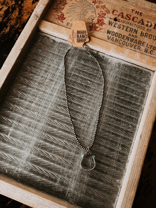 FAUX Groovy Stirrup Necklace