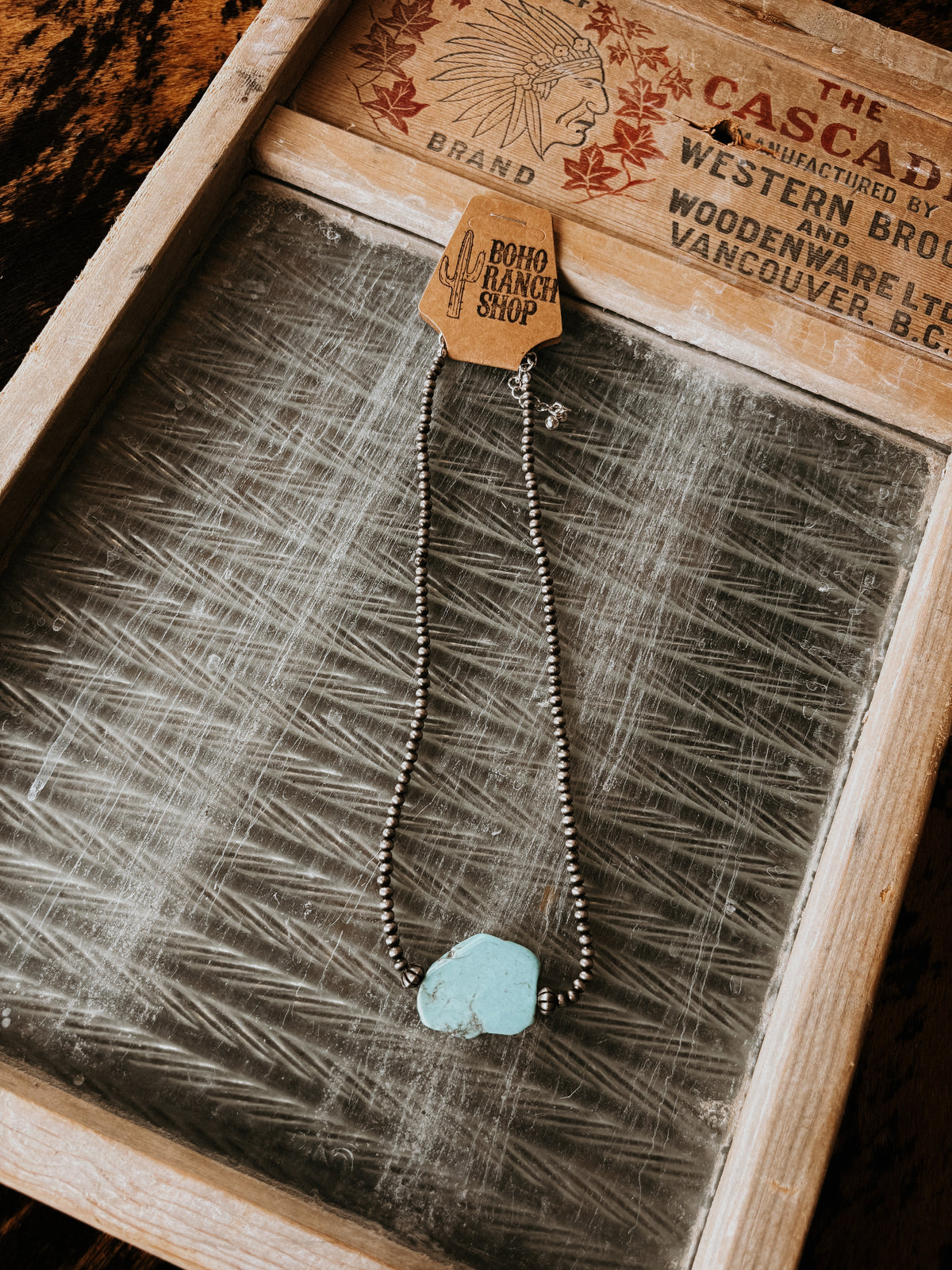 FAUX Chunky Turquoise Necklace