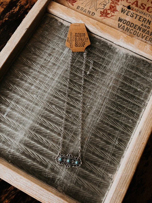 FAUX Funky Bar Necklace