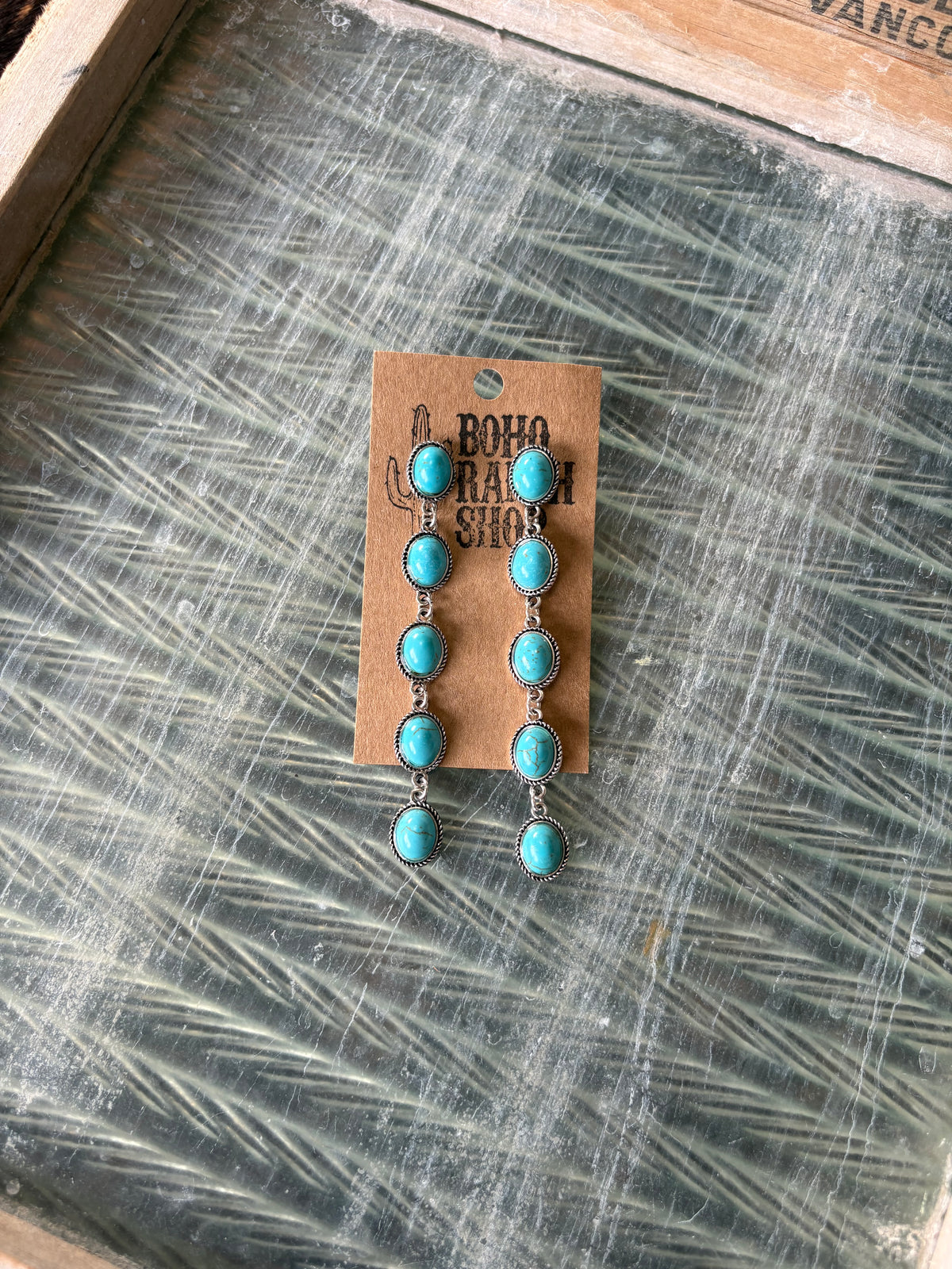 FAUX Turquoise Dangle Earring
