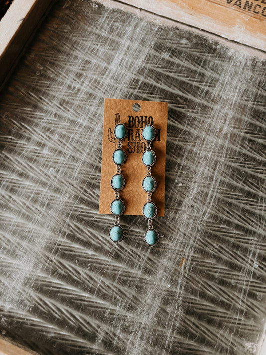 FAUX Turquoise Dangle Earring