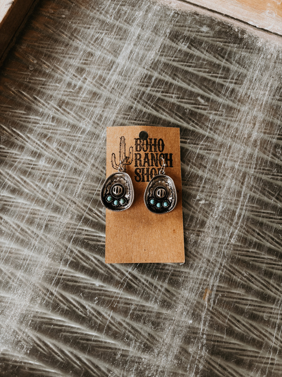 FAUX Cowboy Hat Earrings