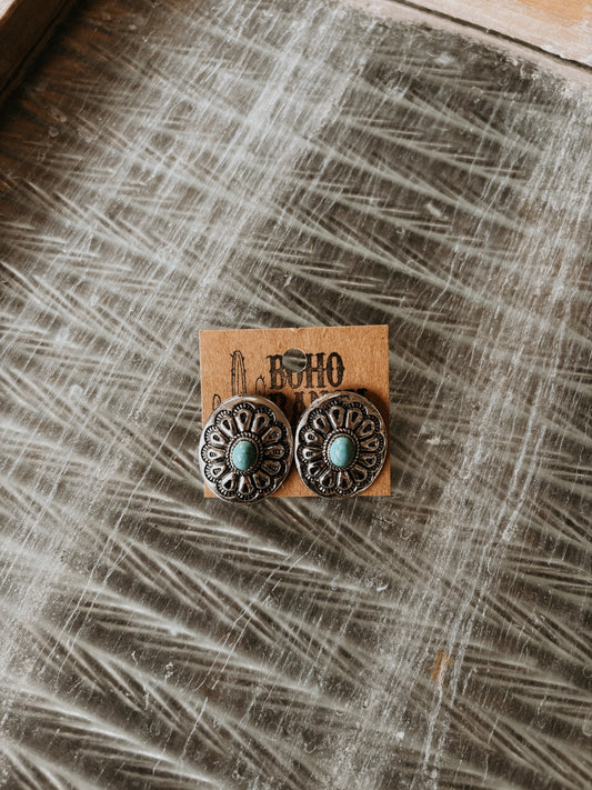 FAUX Turquoise Conch Earrings